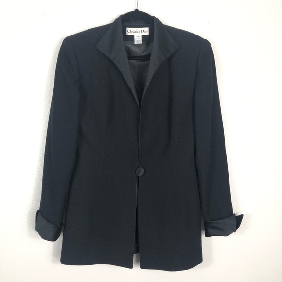 Vintage Christian Dior Black blazer single button